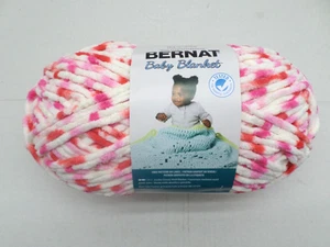 Bernat Baby Blanket Yarn 10.5 oz Strawberry Dot - Picture 1 of 3