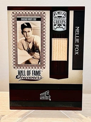2005 Donruss Greats Hall of Fame Souvenirs Relic Nellie Fox - Image 1 of 2