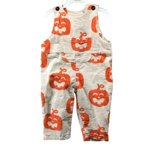 Mono de Pana Miniolie Baby 18-24M Estampado Calabaza Beige Naranja Halloween - Imagen 1 de 7