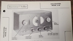 HALLICRAFTERS MODEL S-38 RADIOEMPFÄNGER PHOTOFACT - Bild 1 von 1
