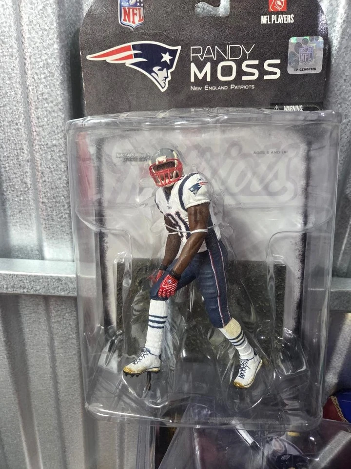 MCFARLANE NFL SERIE 17 RANDY MOSS NUEVA INGLATERRA PATRIOTAS CAMISETA BLANCA! Foto 1 de 1