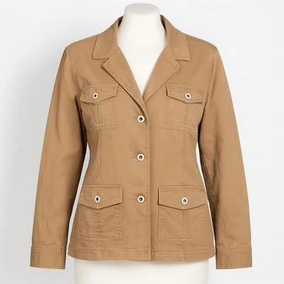 Great Northwest одежды компании желтовато-коричневый общего назначения куртка L женщин военного Western Y2K - Изображение 1 из 4