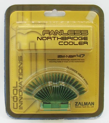 *NEW OLD STOCK* Zalman ZM-NBF47 Blue Flower Passive Chipset Northbridge Cooler - Image 1 of 2