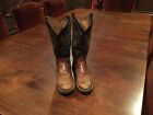 Ariat Mens Western Roper Style Boots. Nice Detail And Stitching. Brown. Size 9d