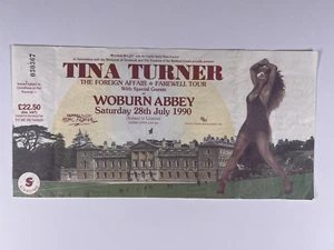 Tina Turner Ticket The Foreign Affair Tour Original Woburn Abbey 28th Juli 1990 - Bild 1 von 12