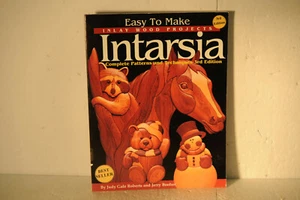 Intarsia, Easy to make Inlay wood projects, Judy Gale Roberts, 2000 PB book - Imagen 1 de 4