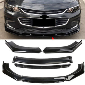 Front Bumper Lip For Chevrolet Impala Spoiler Chin Splitter Glossy Black A++