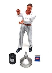 Le Mans Miniatures 1/18 Figure FLM118045-D2 Lucien Fuel Filler White Suit 1930s - Picture 1 of 5