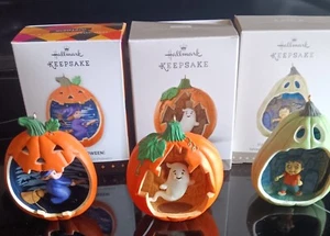 Hallmark Ornament Happy Halloween #1 #2 ,#3In Series MIB - Picture 1 of 5