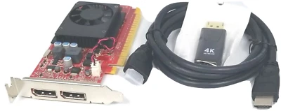 Nvidia 720 GT 1GB GDDR5 Dual DisplayPort HDMI Cable Windows 10 PCIe Video Card - Image 1 of 4