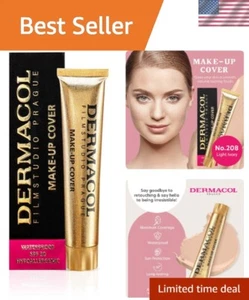 Long-Lasting Waterproof Foundation Cream for Oily Skin - Shade 208 Included - Picture 1 of 10