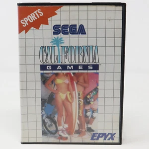 VINTAGE 1987 80s SEGA MASTER SYSTEM CALIFORNIA GAMES CARTRIDGE VIDEO GAME PAL - Picture 1 of 10
