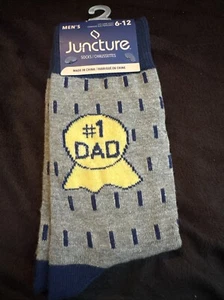 JUNCTURE MENS SOCKS #1 DAD SIZE 6-12 NWT - Picture 1 of 2