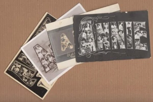 Vintage RPPC Real Photo Postcards Early Century 4x Name of ANNIE 1/2 Penny Stamp - Picture 1 of 9