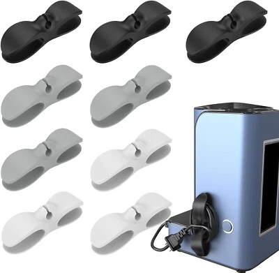 9x Kabel Organizer Küchengeräte Kabelhalter  Selbstklebend Mix Kabelaufwickler - Bild 1 von 4