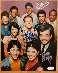 Happy Days Signed Autographed Photo 8x10 JSA Tom Bosley Henry Winkler Ron Howard - Picture 1 of 3