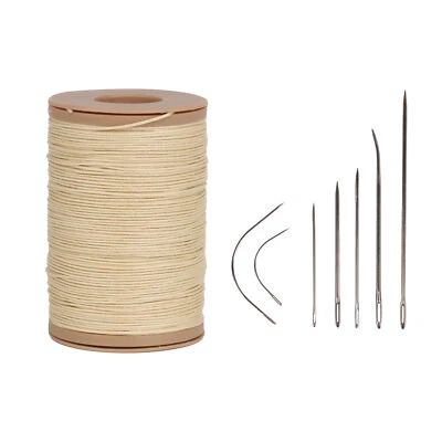 Leather Sewing Natural Hemp Waxed Thread Cord for Leather Craft Stitching - Image 1 of 4