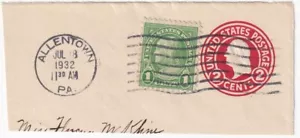 SELLO US SCOTT U429 & 596 "Washington - Libro Blanco" 2 CENTAVOS 1915 USADO - A - Imagen 1 de 1