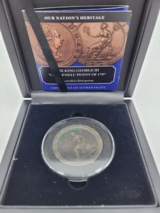 The King George III 'Cartwheel' Penny of 1797 - Australia's First Penny - Picture 1 of 5