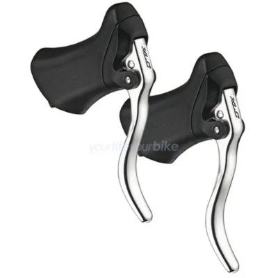 TEKTRO RL340 BRAKE LEVERS SET ROAD BIKE 23.8-24.2mm SET HANDLEBARS RACING BRAKE LEVERS PAIR - Image 1 of 3