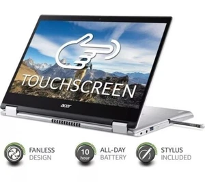 Acer Spin 1 Intel Pentium N6000 4GB 128GB SSD Full HD Touchscreen Display Silver - Picture 1 of 11