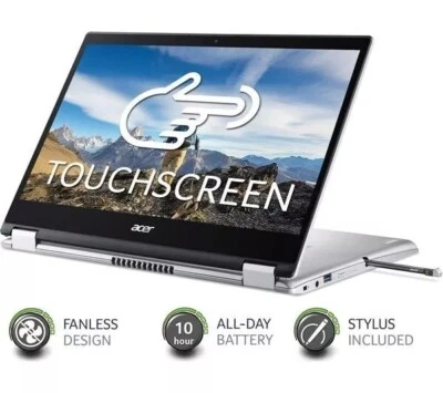 Acer Spin 1 Intel Pentium N6000 4GB 128GB SSD Full HD Touchscreen Display Silber - Bild 1 von 4