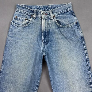 Vintage Guess Jeans Womens 6x28 Blue Washed Out Sun Fading Denim Pants High Rise - Picture 1 of 19