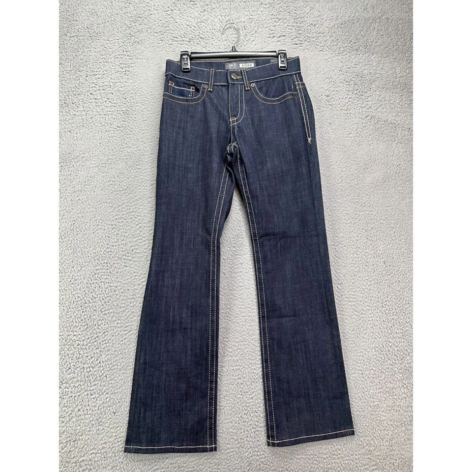 BKE Aiden Denim Jeans Mens 30x32 Blue Dark Wash Boot Leg Stretch Pocket NEW - Image 1 of 4