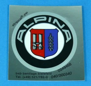 Original BMW Alpina Emblema 51mm Placa Autoadhesivo - Imagen 1 de 1