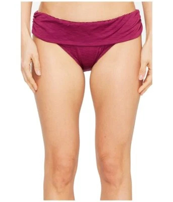 Parte inferior de bikini Athena - Tulum Texture Lani con bandas Merlot Foto 1 de 3