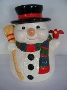 Schneemann & Cardnial Keksglas Weihnachten Urlaub von World Bazzar - Bild 1 von 6