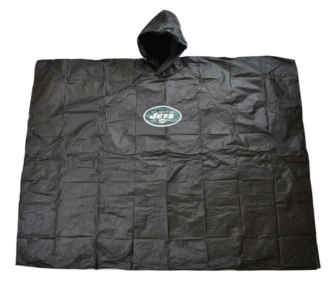 Adult Outerstuff NFL New York Jets Hooded Rain Poncho New In Bag One Size Cover