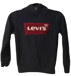 Levi's Youth Boys Logo Sweater Pullover Hoodie Navy, Medium 7/8 - Picture 1 of 4