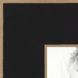 ArtToFrames Picture Frame Custom 1.25" Raw Edge Black 4460 Small - Picture 1 of 7