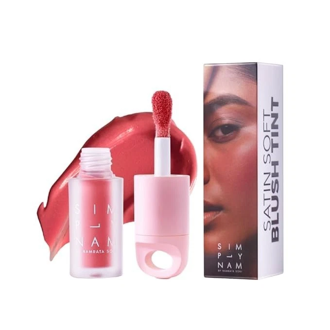 SIMPLYNAM Satin Soft Blush Tint | Geet: Petal Rouge | Weightless Creamy Cheek Ti - Bild 1 von 4