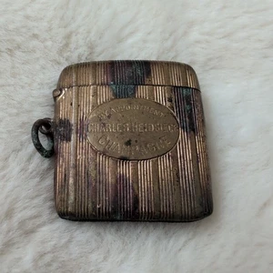 Charles Heidsieck Champagne Vesta Case Brass Antique Very Rare - Picture 1 of 7