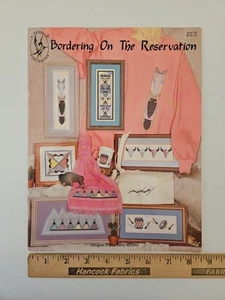 Pegasus BORDERING ON THE RESERVATION Counted Cross Stitch Pattern Book 192 TOTEM - Picture 1 of 7