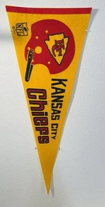 Banderín de fútbol americano de la NFL Kanas City Chiefs 1967 vintage barra única - Imagen 1 de 11