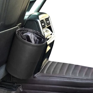 Car Trash Can, Collapsible Pop Up Trash Can for Cars, PU Leather Car Garbage ... - Picture 1 of 7