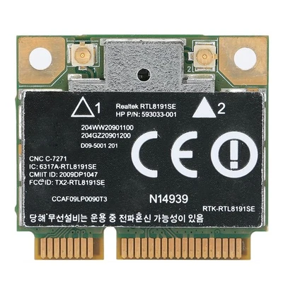 For RealTek RTL8191SE Mini PCI-E 300M Wireless Network Card 593533-001 For CQ42 - Bild 1 von 4