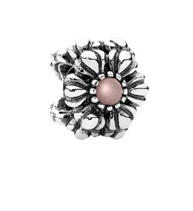 Pandora Birthday Bloom Opal October Birthstone Flower Charm S925ale - Picture 1 of 6