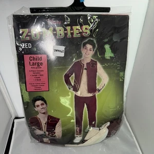 Disney Zombies Zed Child 4 Piece Costume Large (12-14) New - Picture 1 of 4