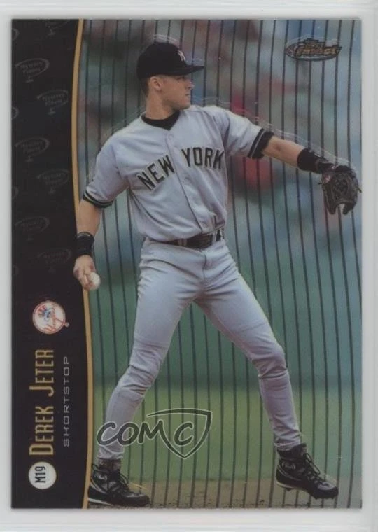 1998 Topps Finest Mystery Finest Series 1 Derek Jeter #M19 HOF - Image 1 of 2