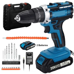 Mit 2 Akkus Für Makita Akku-Schlagbohrschrauber 20V Akkuschrauber Set in Koffer - Bild 1 von 22