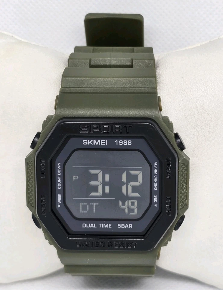 Reloj deportivo SKMEI 1988 digital WR 5Bar crono alarma retroiluminación 09 para hombre Foto 1 de 4