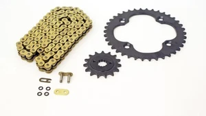 06-08 fit Suzuki LTR450 QuadRacer Gold O-Ring Chain & Silver Sprocket 14/40 104L - Picture 1 of 1