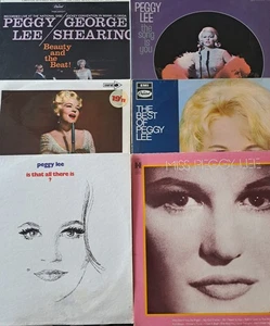 PEGGY LEE VINYL LP'S JOBLOT X 6 ALBUMS INC. GREATEST HITS VOL. 1 & 2. - Picture 1 of 16