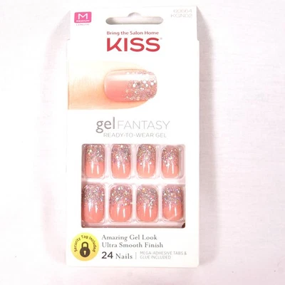 Gel Kiss Fantasy Ready To Wear 24 Uñas Mediano KGN02 Nuevo En Caja Foto 1 de 4
