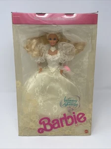 Barbie Mattel 1989 muñeca de fantasía de boda nueva en caja amarilla y algunos daños - Imagen 1 de 11