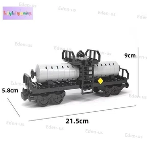 Building block City Train Track Tank truck MOC Kit Building Blocks Brick Set DIY - Picture 1 of 1